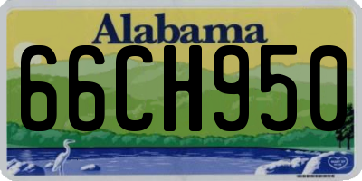 AL license plate 66CH950