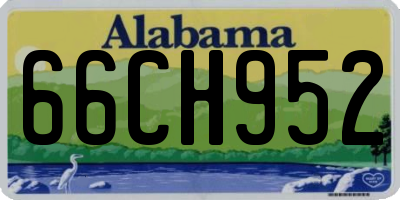 AL license plate 66CH952