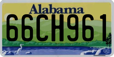 AL license plate 66CH961