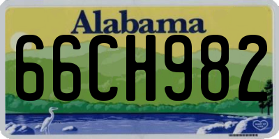 AL license plate 66CH982
