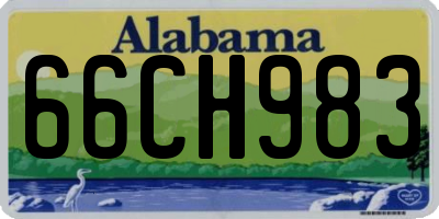 AL license plate 66CH983