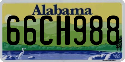 AL license plate 66CH988