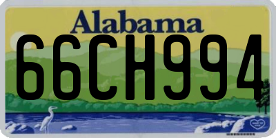 AL license plate 66CH994