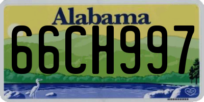 AL license plate 66CH997