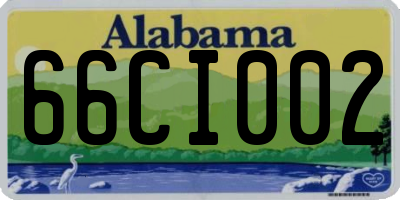 AL license plate 66CI002