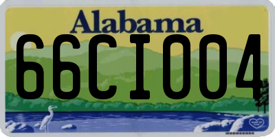 AL license plate 66CI004