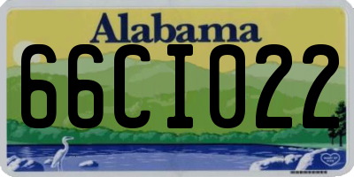 AL license plate 66CI022