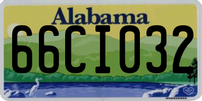 AL license plate 66CI032