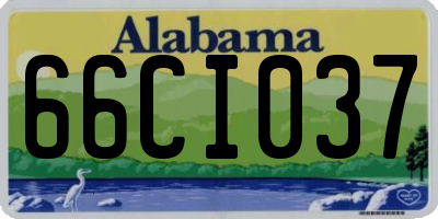 AL license plate 66CI037