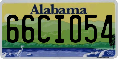 AL license plate 66CI054