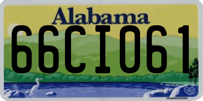 AL license plate 66CI061
