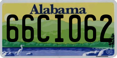 AL license plate 66CI062