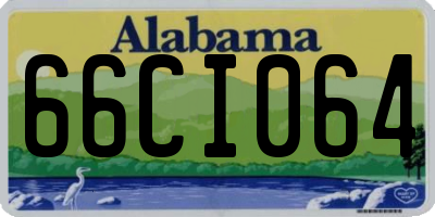 AL license plate 66CI064