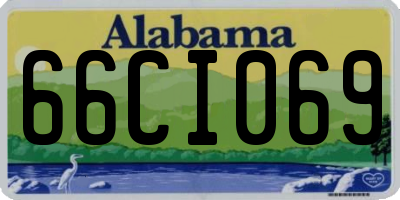 AL license plate 66CI069