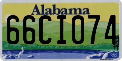 AL license plate 66CI074