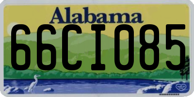 AL license plate 66CI085