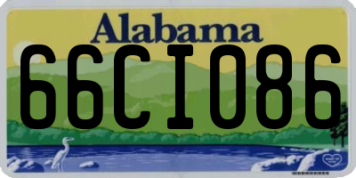 AL license plate 66CI086