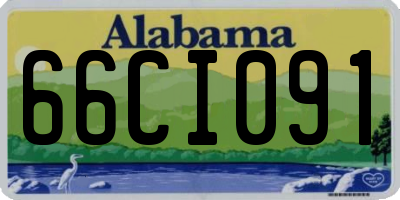 AL license plate 66CI091