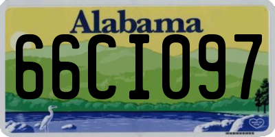 AL license plate 66CI097