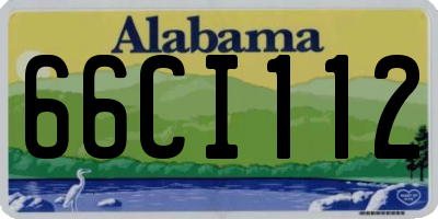AL license plate 66CI112