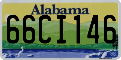 AL license plate 66CI146