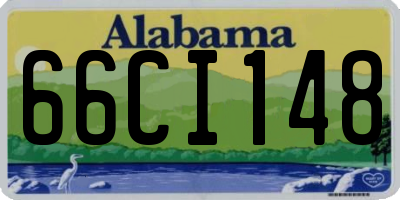 AL license plate 66CI148
