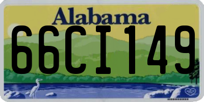 AL license plate 66CI149