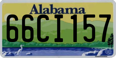AL license plate 66CI157
