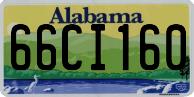 AL license plate 66CI160