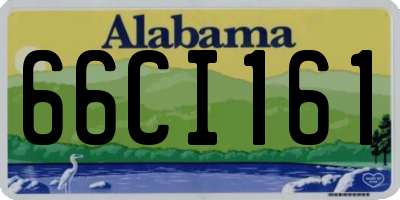 AL license plate 66CI161