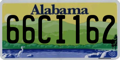 AL license plate 66CI162
