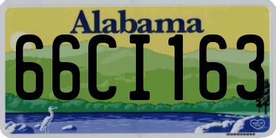 AL license plate 66CI163
