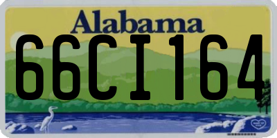 AL license plate 66CI164