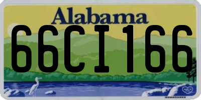AL license plate 66CI166