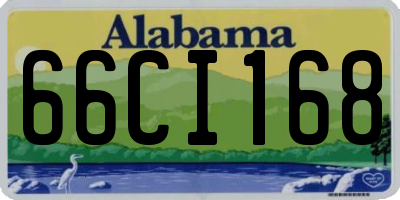 AL license plate 66CI168