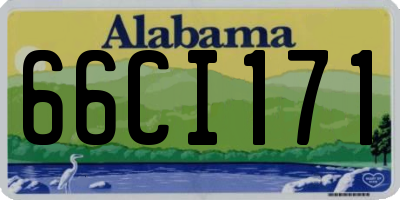 AL license plate 66CI171
