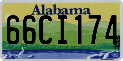 AL license plate 66CI174