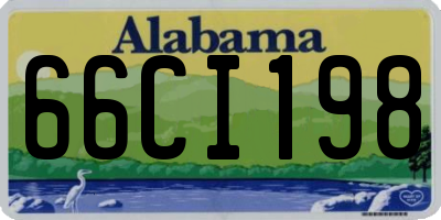 AL license plate 66CI198