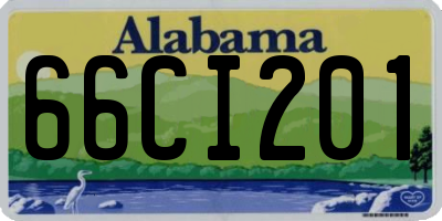 AL license plate 66CI201
