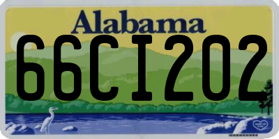AL license plate 66CI202