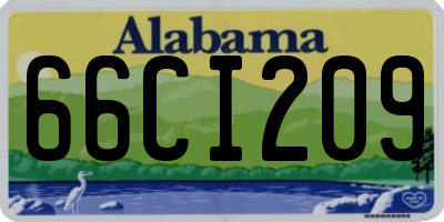 AL license plate 66CI209