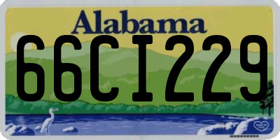 AL license plate 66CI229