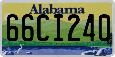 AL license plate 66CI240