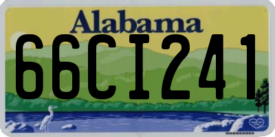 AL license plate 66CI241