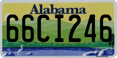 AL license plate 66CI246