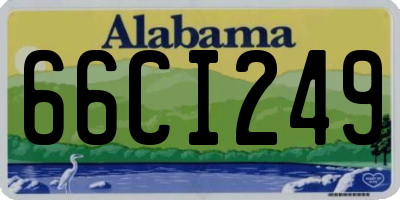 AL license plate 66CI249