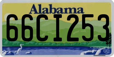 AL license plate 66CI253