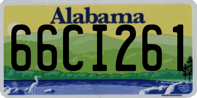 AL license plate 66CI261