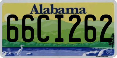 AL license plate 66CI262