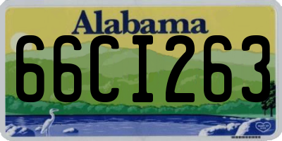 AL license plate 66CI263